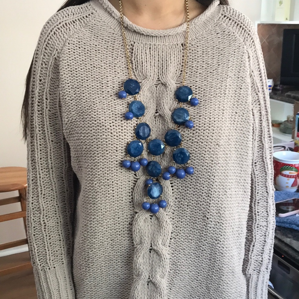 blue statement necklace - Picture 2 of 2